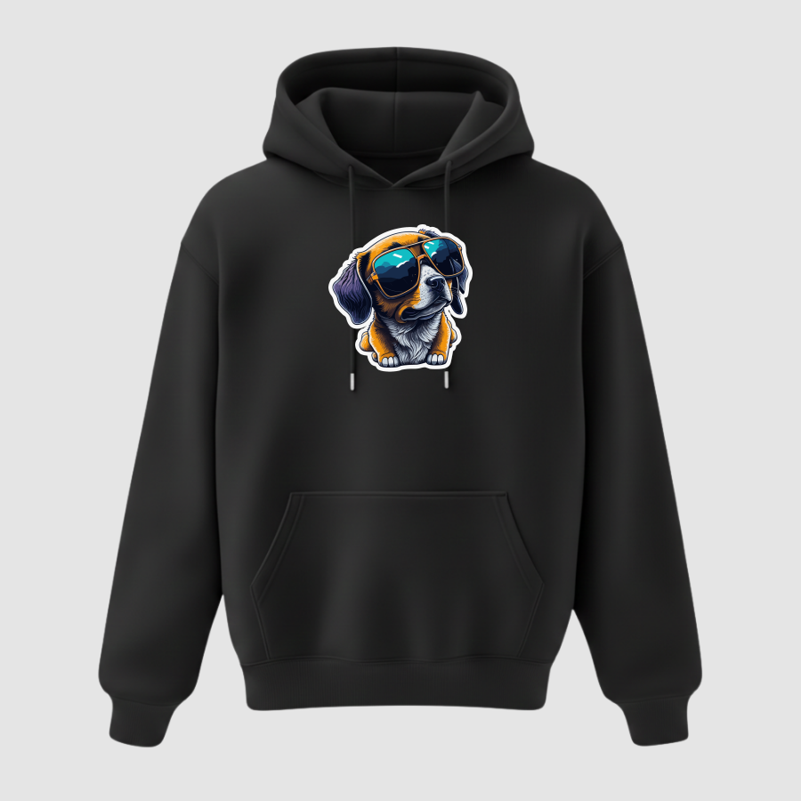 Hoodie Oversize Premium Kadın Siyah