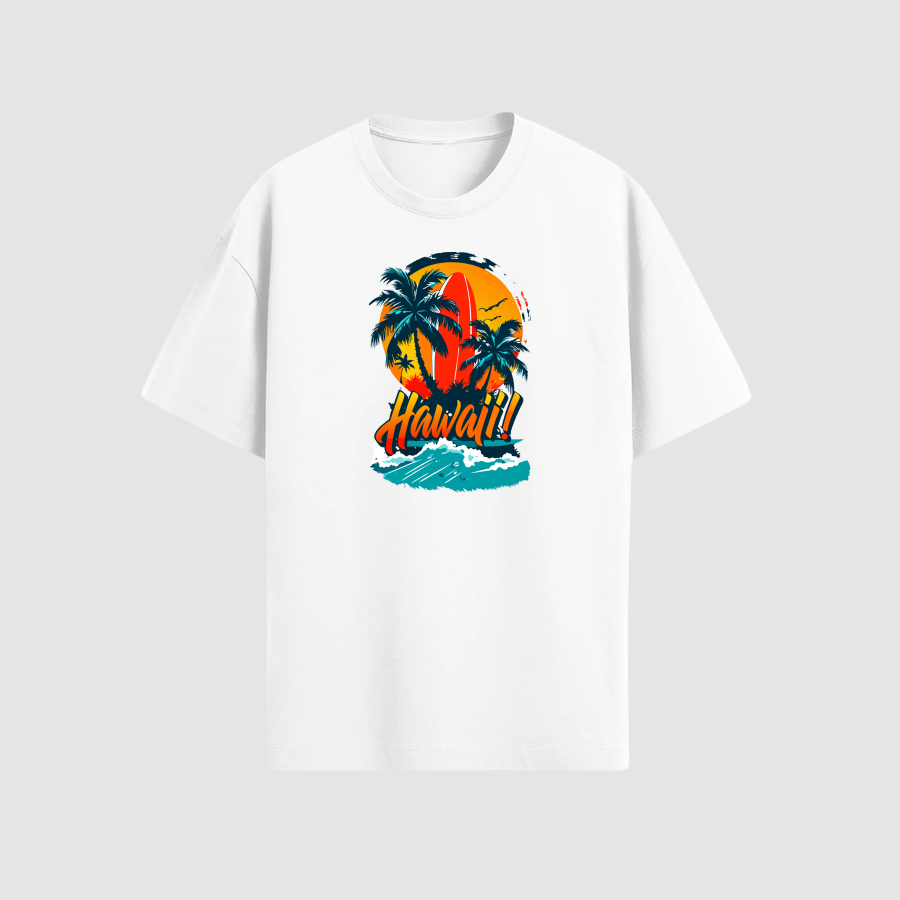 Tshirt Oversize Premium Erkek Beyaz
